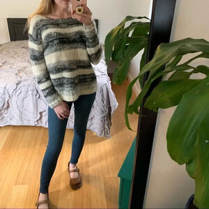 Maje Mohair Wool Alpaca Blend Pullover Sweater